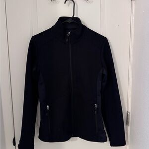 Women's Black Spyder Fleece Jacket